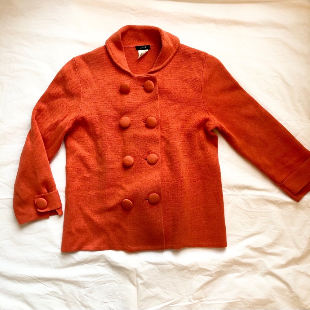J.Crew Orange Cotton Sweater, size XS